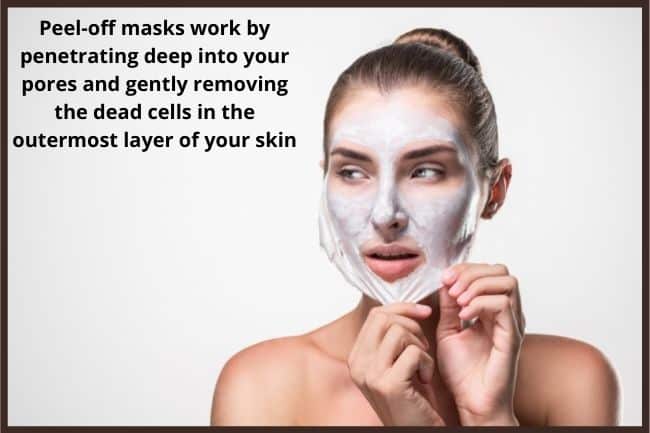 peel off mask usage as face masks