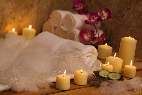 pamper yourself in luxurious bubble baths