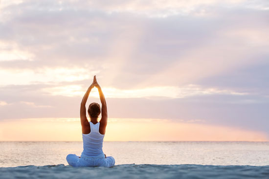Do yoga and meditation to pamper yourself